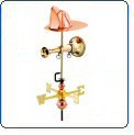 Fireman's Hat  Trumpet Weathervane
