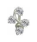 Pretty reverse loop belly rings by GlitZ JewelZ ? - We use the best quality CZ crystals hand set and hand polished - gently packed in a lovely velvet pouch. Surgical steel bar 3/8' (10MM)