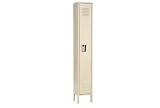 Single Tier Republic Locker 12x12x60 1 Door Ready To Assemble Tan