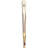 Tweezers, Slant Tips, Gold Stainless Steel