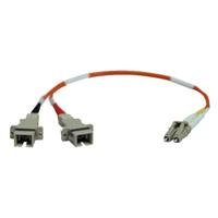 Tripp Lite N458-001-50 Duplex Multimode 50/125 Fiber Adapter, LC-M/SC-F - 1ft