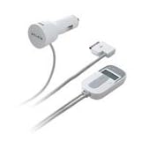 BELKIN TUNECAST AUTO FOR IPOD MOBILE POWER CORD W/IN-LINE FM TRANSMITTER (White) (Retail)