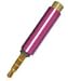 Metallic 3.5mm Female To Male Handsfree Adapter (Hot Pink) for Microsoft mp3