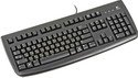 Logitech Deluxe 250 OEM USB Black Single English / Hebrew Keyboard w/ White English & Gold Hebrew Letters - 967738-0403H