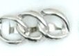 Improving Lifestyles Interlocking 2 Finger Ring Adj. Silver
