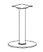 Kitchen & Housewares : Cast Iron Table Base For Top Size 24in. to 30in.