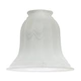 Bell-Shaped Alabaster White Glass Shade from Destination Lighting