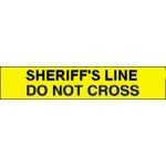SHERIFFS LINE DO NOT CROSS Barricade Tape Yellow 1000' 3 mil Case by Presco
