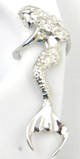 Sterling Silver Mermaid Ear Cuff Sitting Earring Left