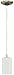 MONUMENT 1-LIGHT PENDANT WITH OPAL GLASS, BRUSHED NICKEL, 4 X 7-1/2 IN., 1 100-WATT E26 BASE BULB (NOT INCLUDED) (1/EA)