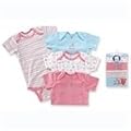 Gerber Short Sleeved Onesies Variety 4 Pack - 3T, Girl's Colors