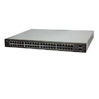 Cisco SG200-50 Switch 48 10/100/1000 Ports, Gigabit Ethernet Smart Switch, 2 Combo Mini-GBIC Ports, Warranty, One Year Tech Support - SLM2048TNA