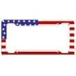 USA Patriotic #1 License Plate Frame (Made of Plastic)