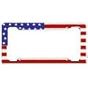 USA Patriotic #1 License Plate Frame (Made of Plastic)