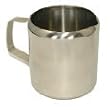 300ml (10floz) - Stainless Steel Milk Jug - Suitable for Latte, Cappucino