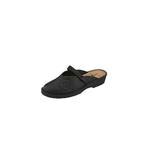 Duck Head Footwear Leslie | Ladies Slip on Shoes Black Leather by Duck Head Footwear