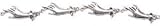 Blue Moon Madame Delphine's Metal Connectors - Hand-Silver 6/Pkg