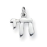 Sterling Silver Chai(Life) Charm
