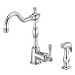 Danze D401557RB Opulence Single Handle Kitchen Faucet with Matching Side Spray, Oil Rubbed Bronze