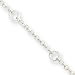 Sterling Silver Fancy Childrens Bracelet - 6 Inch