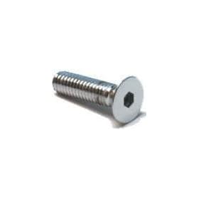 7/16-14X2 1/2 Socket Flat Head Cap Screw-Chrome