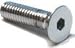 7/16-14X1 1/4 Socket Flat Head Cap Screw-Chrome