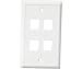 CHANNEL VISION 10-J-4GI 4 Jack Ivory Gang Plates