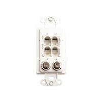 Almond Telephone/Coax Wall Plates