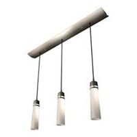 American Fluorescent ARPB313SNEC Aria Aluminum Die-Cast 3 Light Pendant, Linear, Satin... by American Fluorescent