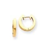 14k 2mm Polished Hinged Hoop Earrings