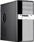 JCP GEH-JCP-MD-16.B Midi-Tower PC-Geh&auml;use (micro-ATX, 7 St&uuml;ck, USB) schwarz/silber Preisvergleich