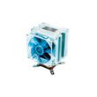 EVO Blue, multi platform for both application on Intel & AMD sockets, six copper heatpipe cooler for hi-performance system, direct contact copper base, and 52 hi-grade aluminium fins;AMD up to Opteron 64, Athlon 64,Athlon 64 FX, Sempron (Socket 754) and AM2