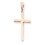 14k Rose Gold Cross Pendant