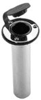 PERKO STRAIGHT ROD HOLDER W/ Chrome Plated Bronze Flange & Chrome Plated Brass Tube