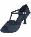 STEPHANIE DANCE SHOES - Latin T-Strap with Rhinestones