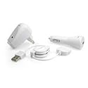 Apple iPod USB Travel Kit with Car Charger/ Travel Adapter/ Cable - White