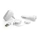 Apple iPod USB Travel Kit with Car Charger/ Travel Adapter/ Cable - White
