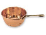 Old Dutch International 871 De La Cuisine Copper Hanging Colander 6-in.