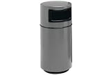 Tools & Hardware : Fiberglass Trash Container With Dome Top - 25 Gallon Capacity Gray