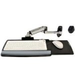 Ergotron LX Wall Mount Keyboard Arm - Keyboard/mouse arm mount tray - polished aluminum