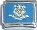 Jewelry : Clearly Charming Connecticut State Flag Italian Charm Bracelet Link