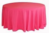 Wholesale wedding Polyester 120 Round Tablecloth - Hot Pink