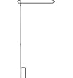 Metal Garden Flag Stand