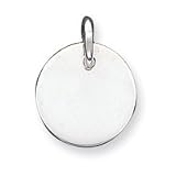 Sterling Silver Circle Disc Charm
