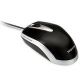 Toshiba - Mouse - laser - wired - USB - black, red