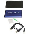 USB 2.0 SATA 2.5 HDD Hard Drive External Case Enclosure (Blue) for drives c ....