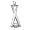 Baseball & Bats Charm - Sterling Silver