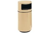 Tools & Hardware : Fiberglass Trash Container With Dome Top - 25 Gallon Capacity Tan