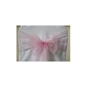 Wholesale wedding Organza Sash - Pink