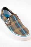 Vans - SLIP-ON PLAID BROWN BLUE SNEAKER